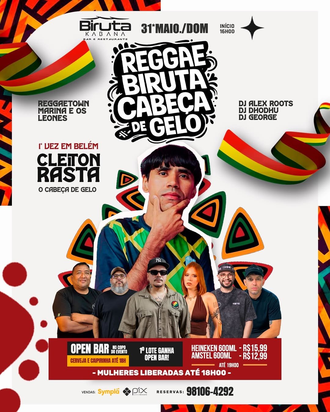 Palco Belém | Eventos | Cleiton Rasta em Belém no Açaí Biruta - Reggae ...