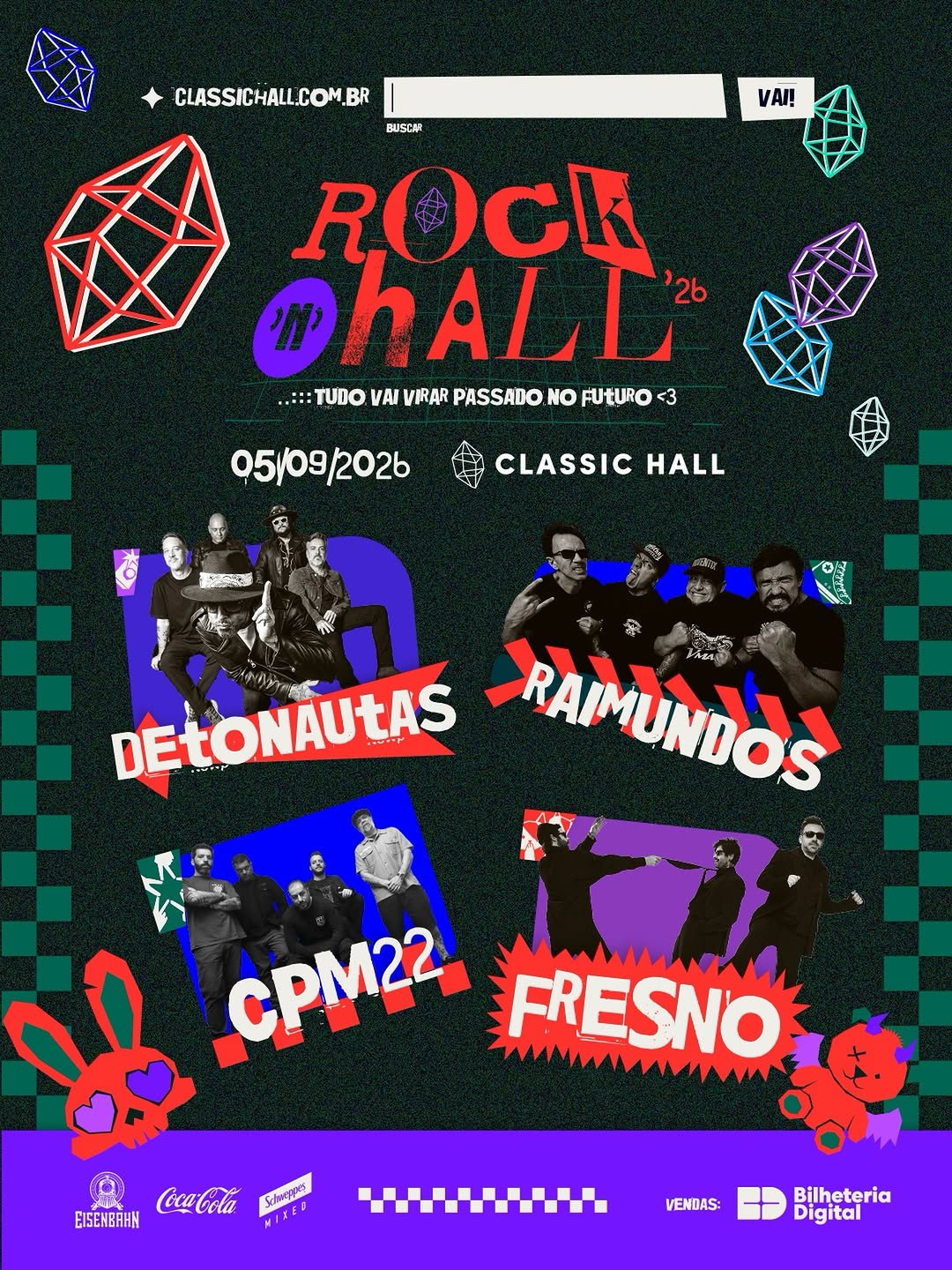 Palco Belém | Eventos | Rock n' Hall Classic Hall 2026