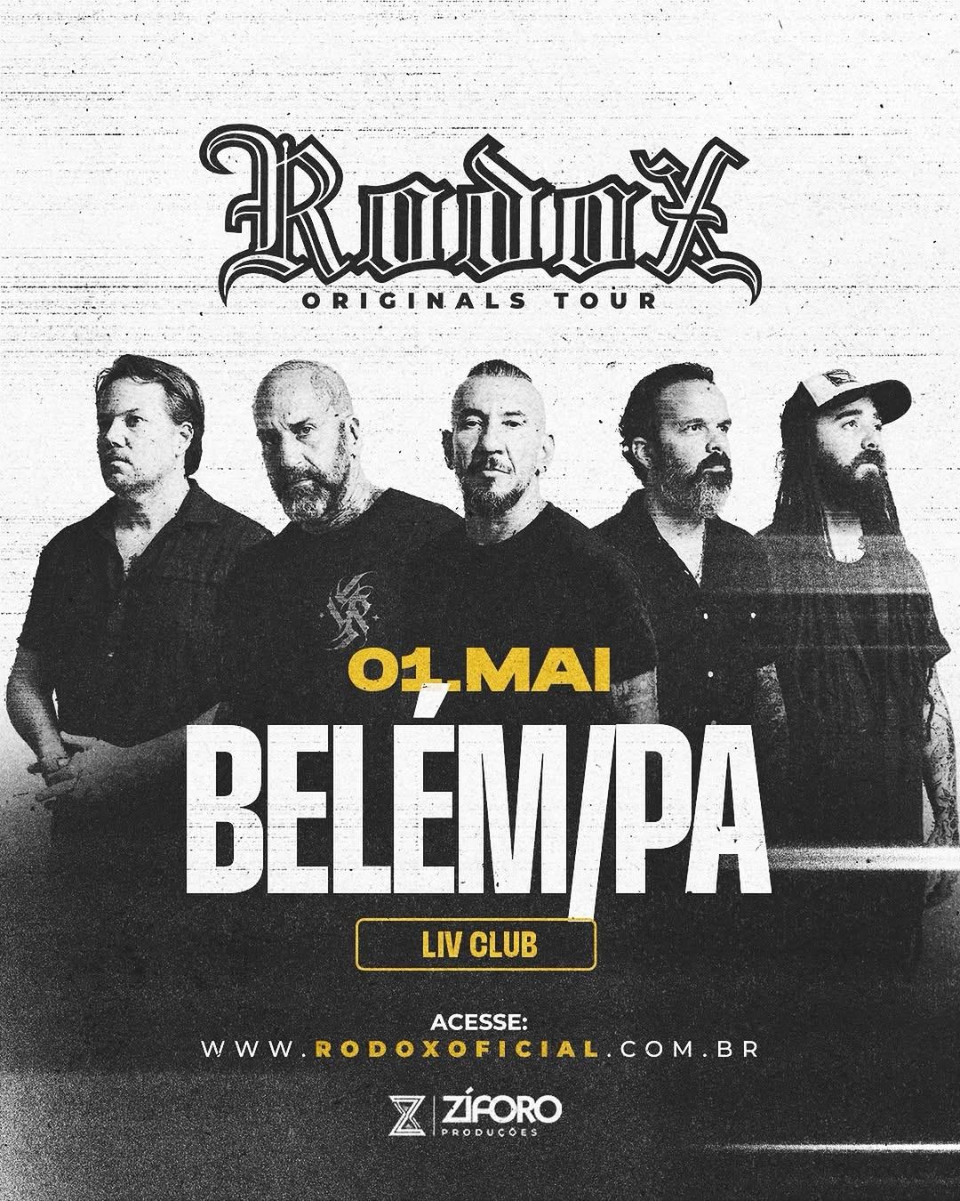 Palco Belém | Eventos | Rodox Originals Tour em Belém - LIV Club 2026