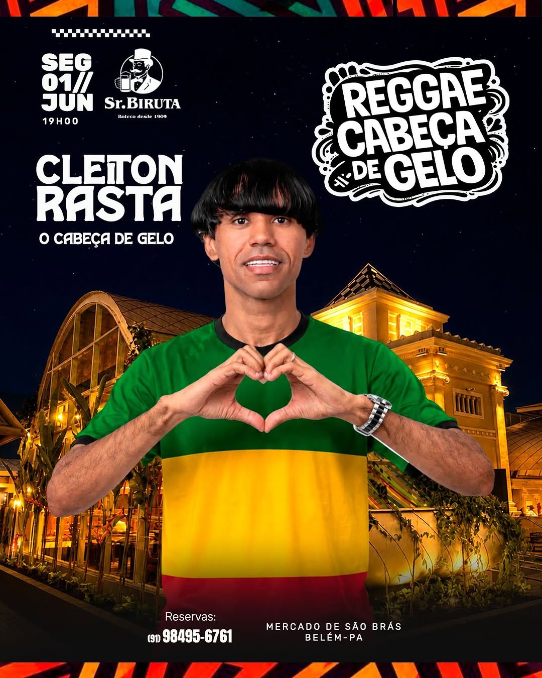 Palco Belém | Eventos | Cleiton Rasta em Belém no Mercado de São Brás ...