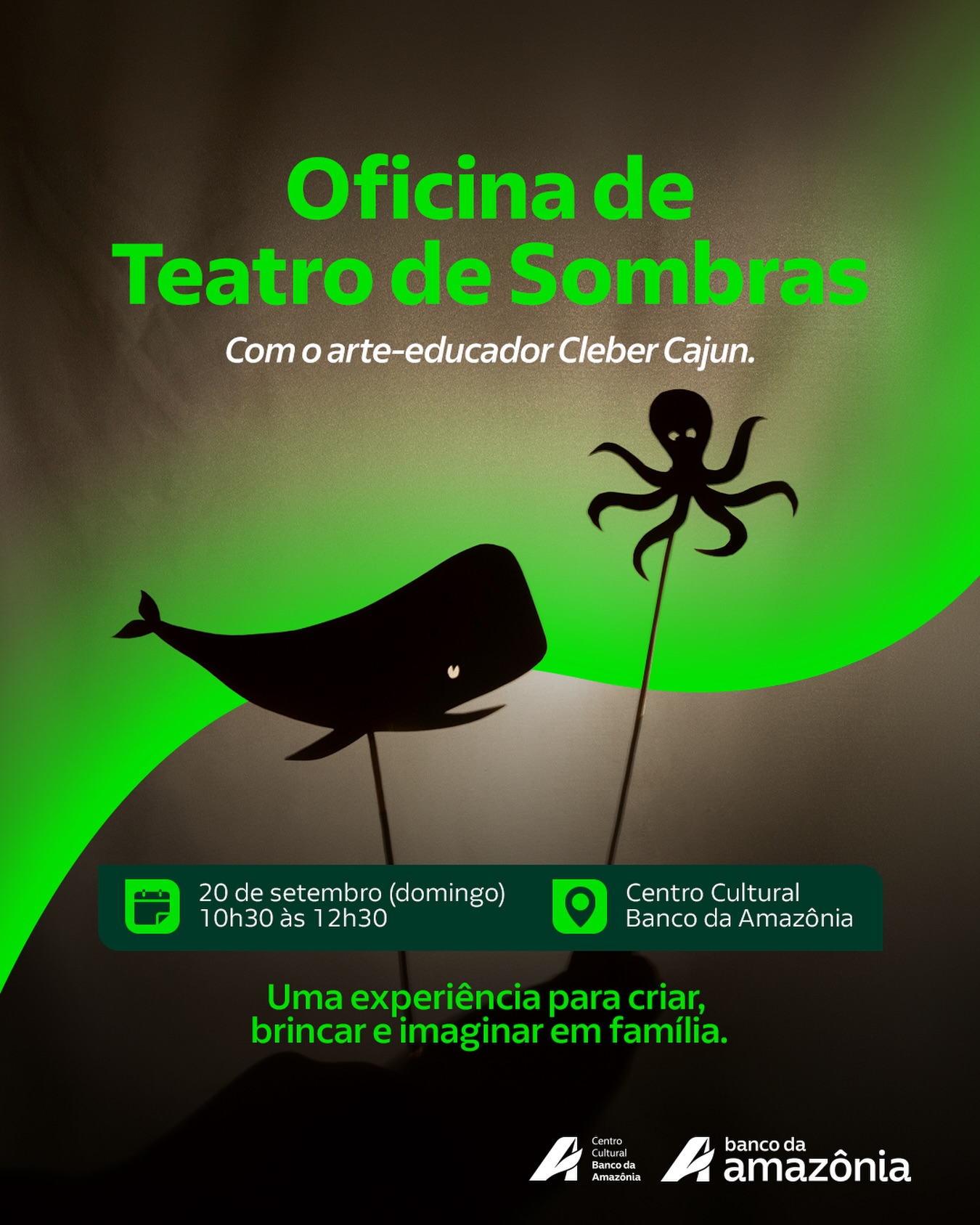 Oficina de Teatro de Sombras com Cleber Cajun - Belém 2026