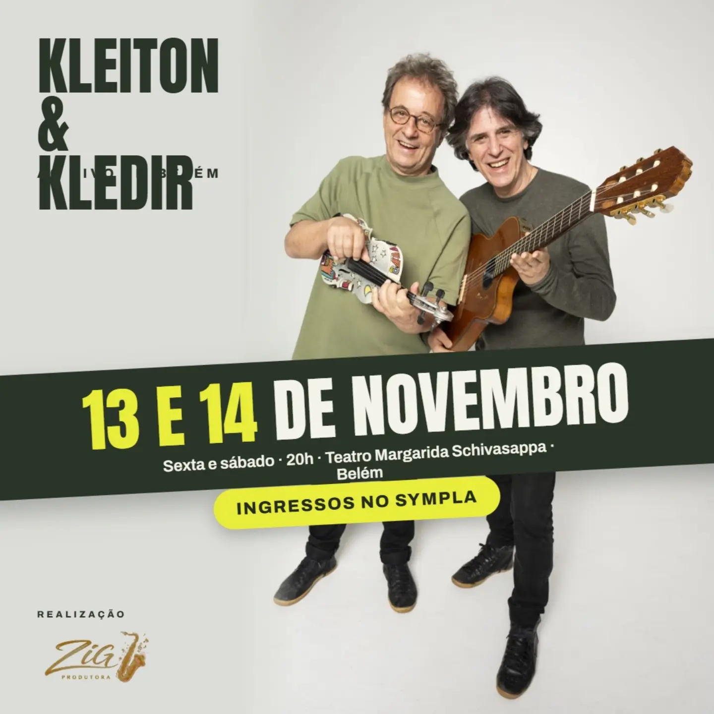 Kleiton & Kledir em Belém no Teatro Margarida Schivasappa 2026