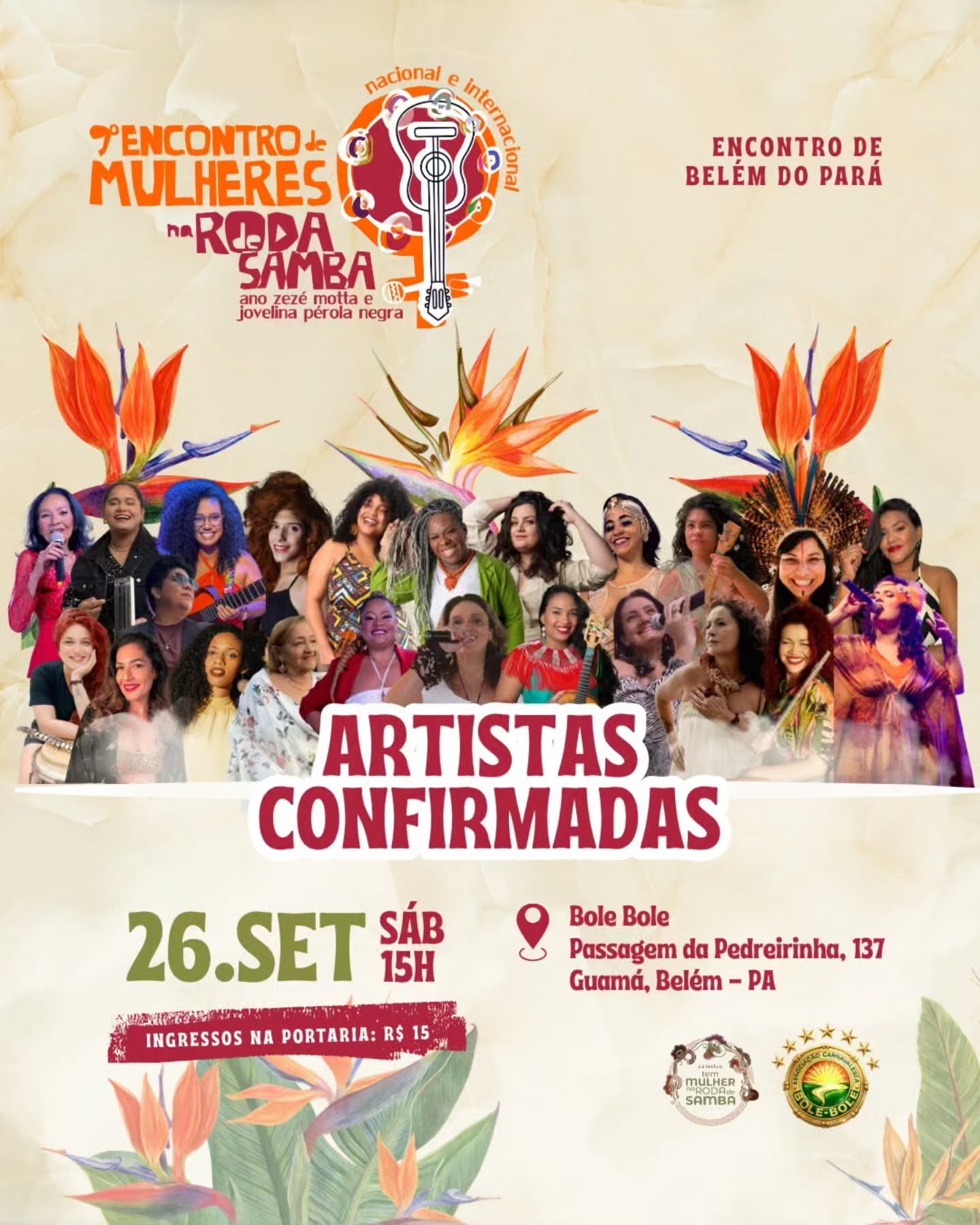 9º Encontro de Mulheres na Roda de Samba - Belém 2026