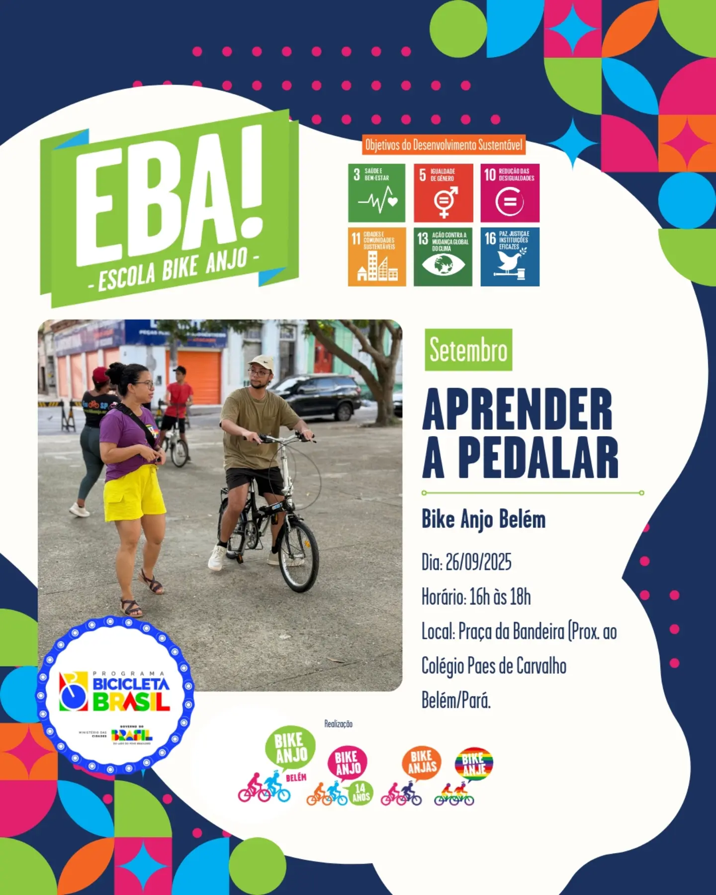 Eba! Escola Bike Anjo - Aprender a Pedalar Belém 2026