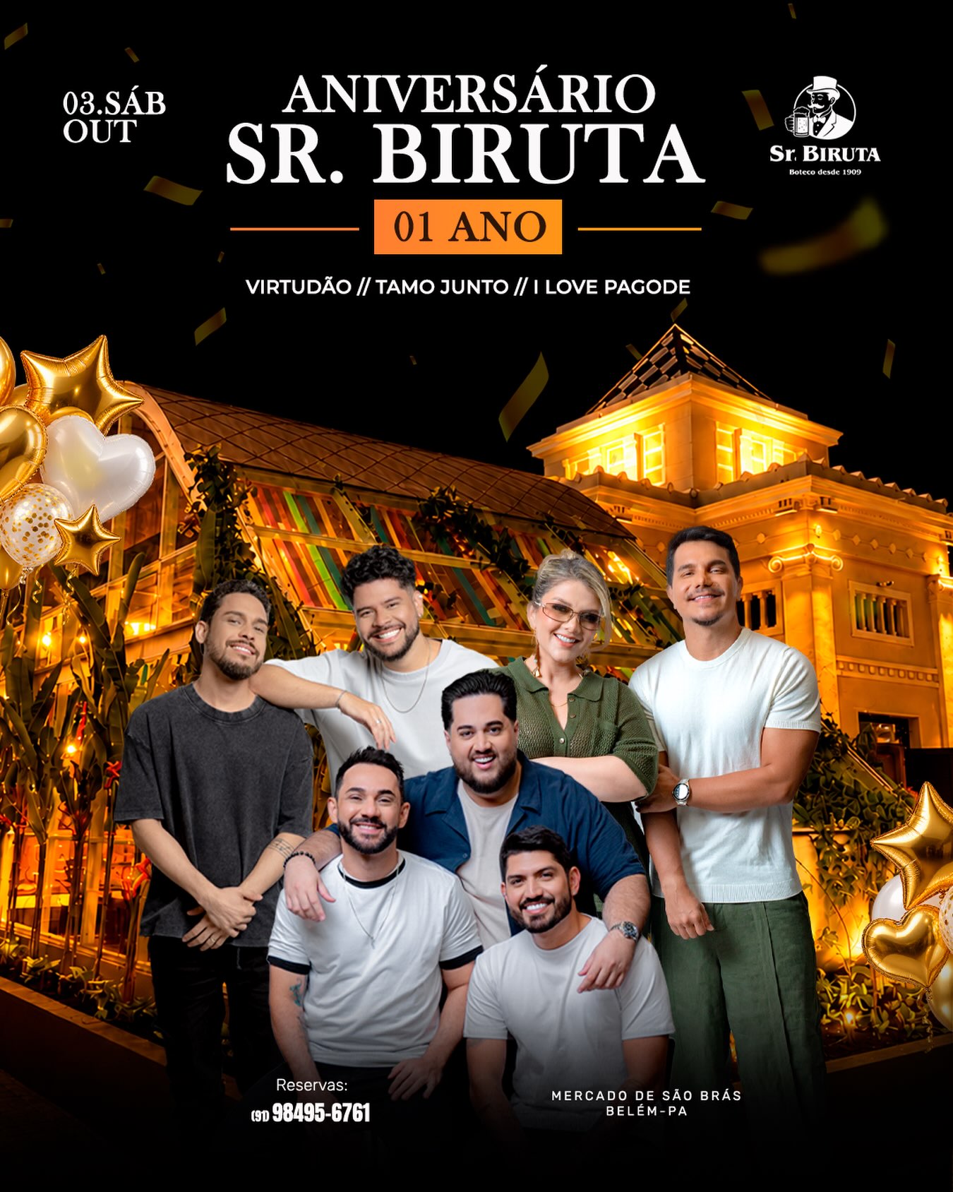 Aniversário Sr. Biruta 1 Ano - Mercado de São Brás 2026
