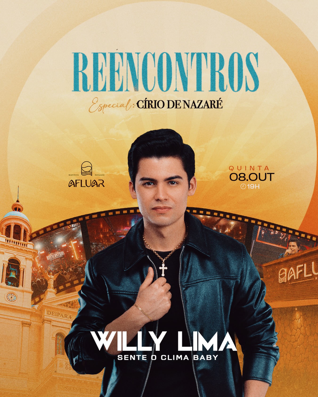 Willy Lima em Belém no Afluar — Reencontros Especial Círio de Nazaré 2026