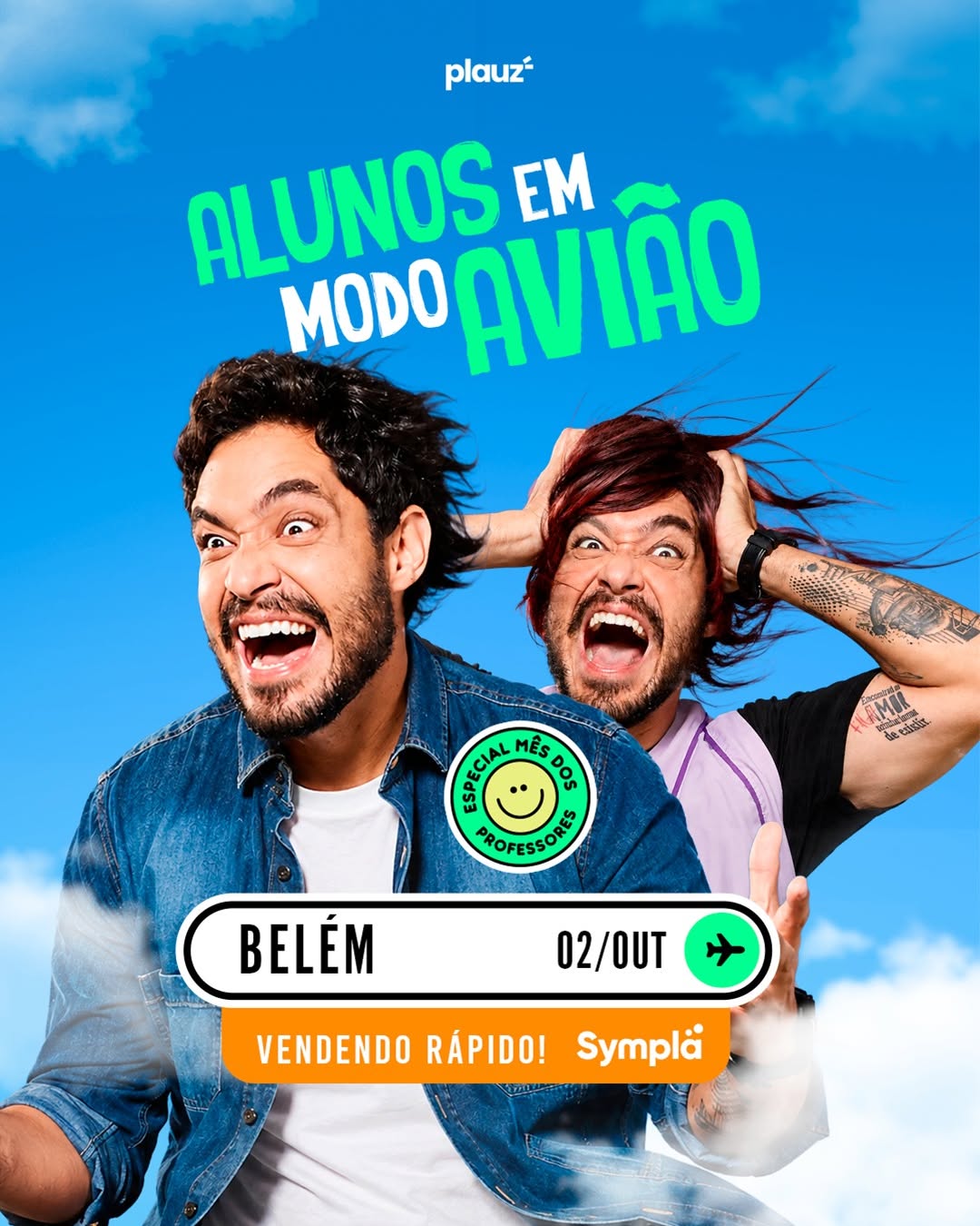 Diogo Almeida em Belém apresenta Alunos em Modo Avião - 2026