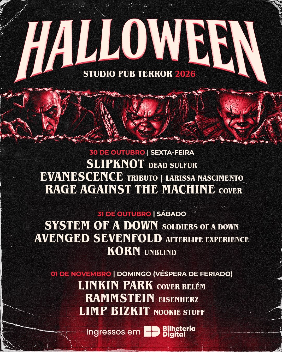 Halloween Terror Studio Pub 2026