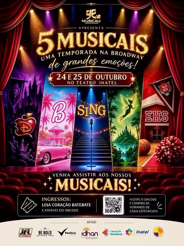 Musicali 10 Anos — 5 Musicais: Uma Temporada na Broadway (Santa Rita do Sapucaí 2026)